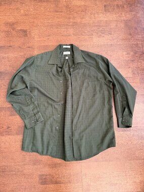 Van heusen Casual button-down shirt Men Size L Green